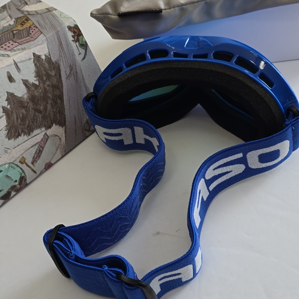 NIB Akaso Ski Snowboarding Glasses Blue Frame Blue Lens - Picture 3 of 13
